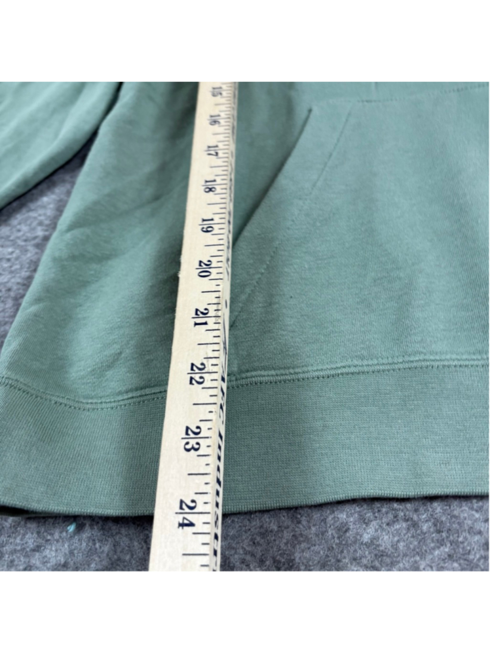 Nike Womens Medium Sage Green Y2K Glitter Logo Cozy Hoodie Sweatshirt - Picture 9 of 11
